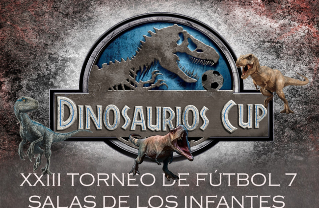 Cartel del XXIII TOrneo Dinosaurios Cup.