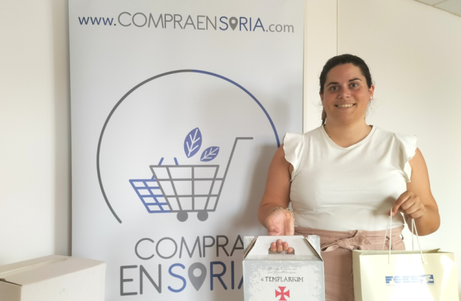 Cristina Valdecantos, ganadora del concurso de Compra en Soria. HDS