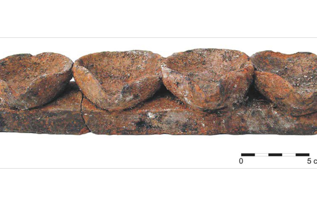 Januquilla encontrada en la judería de Calatayud (revista Arqueología y Territorio Medieval, nº 23)