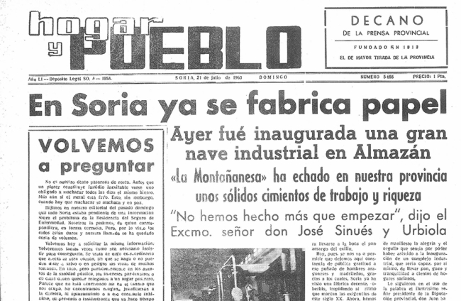 Portada HOGAR Y PUEBLO de 1963