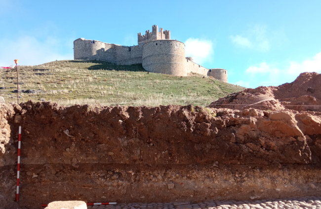 Trabajos de excavación en una de las áreas del Palacio de Berlanga.
