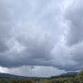 Tormenta en la zona de Urbión este sábado.