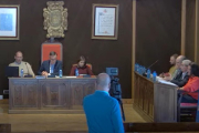 Miembros de la corporación de El Burgo en el pasado pleno.