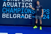 Sergio Martín Salcedo con las dos medallas como campeón y subcampeón de Europa.