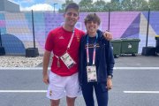 Rafa Revilla y Marta Pérez en la villa olímpica de París 2024.
