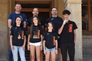 Los integrantes del Club Kickboxing Soria fueron recibidos en el Ayuntamiento.