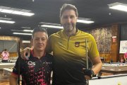Farcas y Del Santo lograron medalla en el Nacional de billar americano.