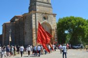 Imagen de archivo de la procesión de la Virgen de La Blanca en Cabrejas del Pinar.