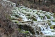 Las borrascas han hecho aflorar la cascada del Chorrón en Cabrejas del Pinar.