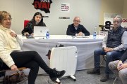 Reunión de Soria Ya con el colectivo Románico sin techo.