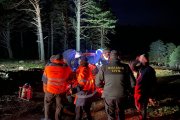 Bomberos de Soria, Guardia Civil y sanitarios en el rescate del senderista en Santa Inés.