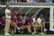 Pep Guardiola, durante un encuentro ante el United el pasado 20 de julio.-ROBBIE JAY BARRATT - AMA