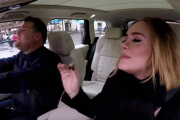 Adele, en el 'Carpool Karaoke' de James Corden.-YOUTUBE