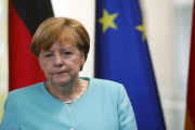 La canciller alemana, Angela Merkel, en una rueda de prensa en Berlin, el 24 de junio.-REUTERS / HANNIBAL HANSCHKE