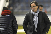 El entrenador del Numancia, Juan Antonio Anquela. / DIEGO MAYOR-