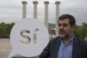 El presidente de la ANC, Jordi Sànchez, en una imagen del pasado abril.-ALBERT BERTRAN