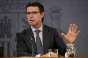 Soria, cuando aún era ministro de Industria, en la rueda de prensa posterior al Consejo de Ministros, en octubre pasado.-JOSÉ LUIS ROCA