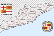 Una imagen del mapa y la bandera de Tabarnia, publicada en su cuenta oficial de Twitter.-/ PERIODICO (TWITTER / @BCNISNOTCAT_)