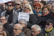 Concentración de pensionistas.-FERRAN SENDRA