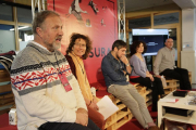 Un arbujuelo y dos móndidas entre los stands de Presura.-LUIS ÁNGEL TEJEDOR