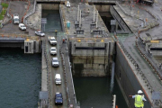 Pruebas en la ampliación del Canal de Panamá tras acabar las obras.-EL PERIÓDICO