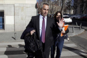 Javier de la Rosa Misol, en la Audiencia Nacional donde se le investiga por blanqueo de capitales en el 'caso Pujol'.-JOSE LUIS ROCA