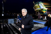 Avramopoulos, a su llegada a la reunión informal de ministros de Interior, en Ámsterdam, este lunes.-AFP / ROBIN VAN LONKHUIJSEN