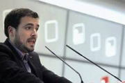 El candidato de IU a las elecciones generales, este sábado, en Madrid.-Foto:   VÍCTOR LERENA / EFE