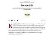 Captura de pantalla del editorial del The Times sobre el Rey y Cataluña.-EL PERIÓDICO