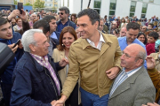 El secretario general del PSOE, Pedro Sánchez, ayer, durante su intervención en Burgos.-ICAL