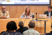Virginia Barcones en un momento de su intervención.-G. MONTESEGURO
