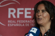 Conchita Martínez, la capitana española de Copa Davis.-EFE
