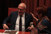 El conseller de  Empresa i Coneixement, Jordi Baiget, en el Parlament.-FERRAN NADEU