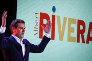 Albert Rivera, durante la presentación de su candidatura a la Presidencia del Gobierno, el pasado día 10.-EFE / EMILIO NARANJO