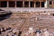 El mosaico salió a la luz en una excavaciones en la década de los años 80.-HDS