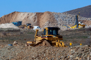 Sobre estas líneas, trabajos en la mina de Borobia. HDS