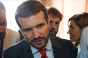 El presidente del PP, Pablo Casado, en una imagen del 19 de agosto.-EUROPAPRESS / JESUS HELLIN