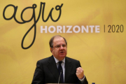 L El presidente de la Junta, Juan Vicente Herrera, durante su intervención en la inauguración de la jornada de presentación de Agrohorizonte 2020-Ical