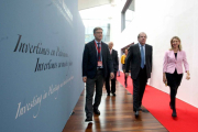 El presidente de la Junta de Castilla y León, Juan Vicente Herrera, inaugura la IX edición de la Bienal de la Restauración y Gestión del Patrimonio AR&PA 2014 junto a la consejera de Cultura, Alicia García y director general de Patrimonio Enrique Sáiz-Ical