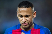 Neymar durante el partido contra el Manchester City en el Camp Nou.-JORDI COTRINA