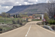 Imagen de la carretera SO-810, en la que se aplica la medida de reducción del límite de velocidad.-MARIO TEJEDOR