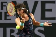 Carla Suarez durante su partido victorioso ante Danielle Collins.-JAYNE KAMIN-ONCEA (USA TODAY SPORTS)