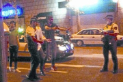 Piqué discute con dos agentes de la Guardia Urbana de Barcelona, el pasado 13 de octubre.-