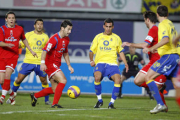 Nagore y Beranger en la victoria del Numancia en Las Palmas en la temporada 2007-2008. / Áréa 11-