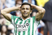El delantero bético Rubén Castro, durante un partido.-Foto: EFE / BALLESTEROS