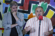 El secretario general de CCOO, Unai Sordo, y el de UGT, Josep Maria Álvarez, en un acto sindical.-EFE / EMILIO NARANJO