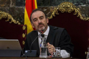 El presidente del tribunal del ’procés’, Manuel Marchena, en la sesión de este miércoles, en la que el juicio ha quedado visto para sentencia.-EFE / EMILIO NARANJO