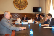 Miembros que asistieron ayer a la reunión del Consorcio.-Prensa Diputación