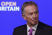 Tony Blair, en su discurso en Londres.-TOBY MELVILLE