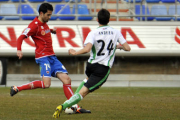 Antonio Tomás puede volver al once tras cumplir un partido de sanción. / DIEGO MAYOR-